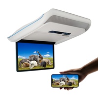 Monitor Eléctrico de 15.6 Pulgadas para Reposacabezas, Monitor Android con Reproductor de DVD, Pantalla para Reposacabezas de Auto, Android para Asiento Trasero de Auto