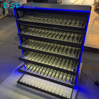 Vitrine de présentation de cigarettes et de tabac avec éclairage LED verrouillable sur mesure, fabriquée en usine au Vietnam, pour les magasins de tabac.