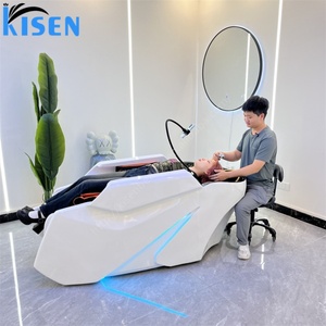 Fauteuil de lavage de cheveux Kisen Cool Salon Furniture avec lumière LED, garantie d'un an, très populaire, pour spa capillaire - Product Image 6