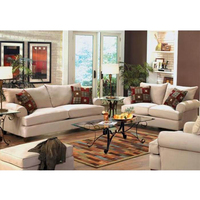 Housse de Protection pour Canapé Inclinable Électrique 7 Places en Tissu et Cuir Marron