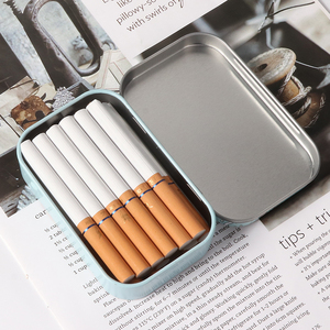 Caja de cigarrillos de hojalata de Metal FuTeng, 12 Uds., paquete de tabaco de bolsillo para cigarrillos, caja de humo impermeable, accesorios para fumar al por mayor - Product Image 3