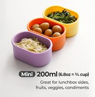 Conteneur alimentaire hermétique en silicone de qualité supérieure avec système de vapeur, Conteneurs alimentaires en silicone