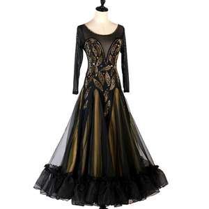 MQ069 <span class=keywords><strong>Ropa</strong></span> de competición de actuación <span class=keywords><strong>Baile</strong></span> estándar nacional <span class=keywords><strong>Baile</strong></span> social Vestido de <span class=keywords><strong>swing</strong></span> grande Vestido de <span class=keywords><strong>baile</strong></span> de vals - Product Image 3