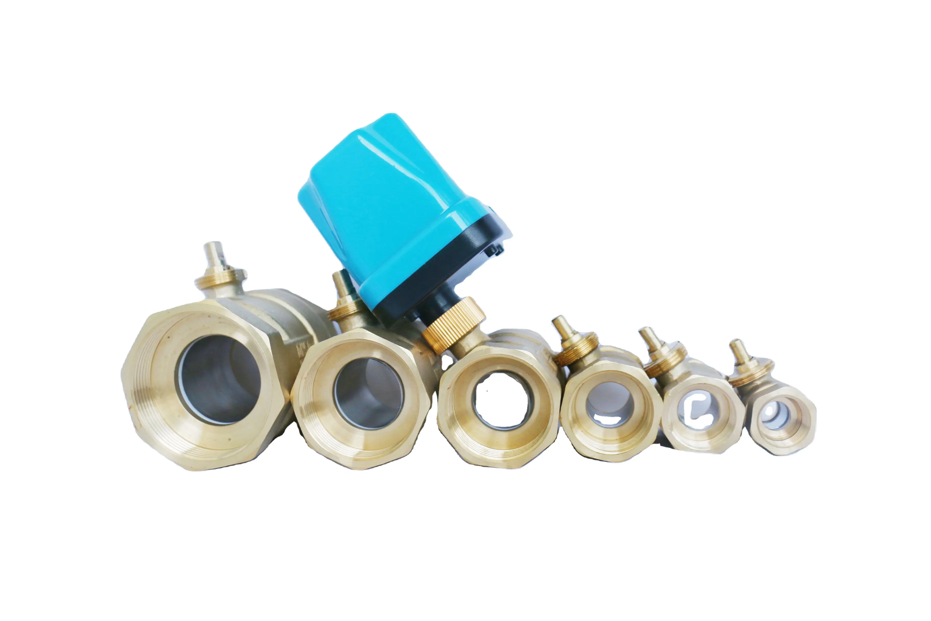 Sixi клапан двухсторонний Электрический шаровой клапан 401 для центральных систем кондиционирования воздуха или контроля потока воды Ac220v/dc12/24v IP65 2-6w