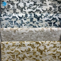 Tapis 3D en polyester à motif géométrique uni, fabriqué à la machine, prix d'usine, pour salon, grand tapis 3D