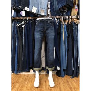 बचे हुए, उच्च अंत ब्रांड लेबल वस्त्र/Apparels अधिशेष पुरुषों की डेनिम आकस्मिक कपास खिंचाव के साथ जेब जींस Stocklot - Product Image 5