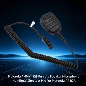 Micrófono de Altavoz Remoto Resistente al Agua <span class=keywords><strong>Motorola</strong></span> PMMN4128 para <span class=keywords><strong>Walkie</strong></span> <span class=keywords><strong>Talkie</strong></span>, Micrófono de Hombro con PTT para R7 R7A - Product Image 1