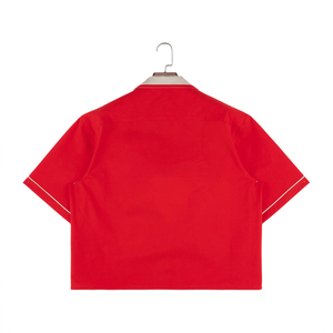 Modern <strong>Men</strong> Collar Uniform T-<strong>shirt</strong> Untucked Outdoor Women <strong>Bowling</strong> <strong>Shirts</strong> Boxy Work <strong>Shirt</strong> for <strong>Men</strong> Oversize - Product Image 2