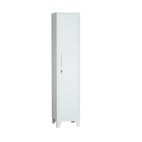 Casier du personnel 1 porte armoire casier en métal armoire école salle de sport vêtements placard de rangement armoire porte unique casier en acier