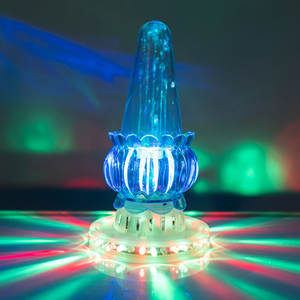 Projecteur Lampe Scène Miniature Effet Lumineux Rêveur Décoration Colorée Hôtel KTV Jet d'Eau Boule Magique Forme Lotus - Product Image 2