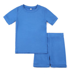 RTS Multi-color New Modal 2 Pieces Pajamas Children <strong>Boys</strong> <strong>Short</strong> Sleeve Sleepwear Baby Clothes - Product Image 4