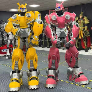 <span class=keywords><strong>Disfraces</strong></span> de Mascota de robot transformadores de tamaño súper grande para parques y publicidad, eventos comerciales, Robot de baile gigante de 3m con voz - Product Image 1
