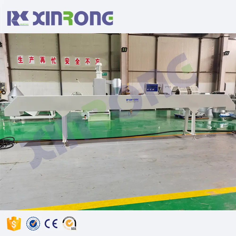 XINRONG เครื่องท่อระบายน้ํา PE เครื่องอัดรีดท่อ HDPE สายการผลิตอุปกรณ์ท่อ PPR
