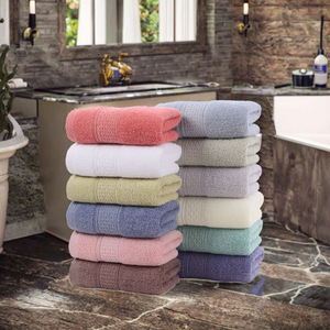 Serviettes <span class=keywords><strong>de</strong></span> douche Dobby en éponge 100% coton avec logo personnalisé ensembles <span class=keywords><strong>de</strong></span> serviettes <span class=keywords><strong>de</strong></span> <span class=keywords><strong>bain</strong></span> couleur unie tissées promotionnelles <span class=keywords><strong>de</strong></span> haute qualité vente en gros - Product Image 3