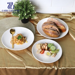 Vente en gros de vaisselle en porcelaine de 7 pouces pour hôtel et restaurant assiettes de cuisson à <span class=keywords><strong>pizza</strong></span> rondes blanches en céramique à <span class=keywords><strong>prix</strong></span> compétitif - Product Image 6