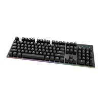 Clavier mécanique filaire rétroéclairé RGB, taille standard, touches ABS, clavier de jeu pour PC