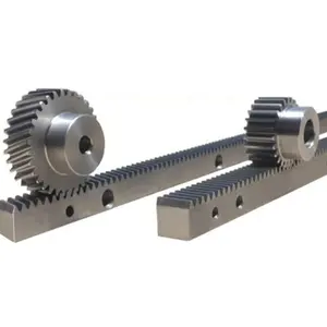 Cnc Machining Cast Iron Materials Spur Gear Rack And Straight Pinion