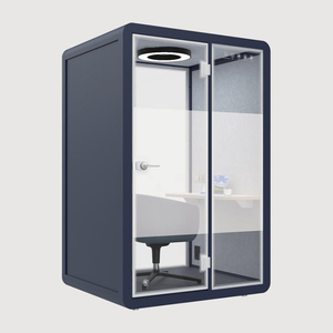 Cabine téléphonique de bureau insonorisée personnalisée noire, blanche, bleue, rouge, pour 1, 2, 3 ou 4 personnes, idéale pour les réunions - Product Image 3