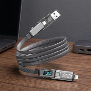 Câble de charge rapide USB Type-C vers Type-C avec connecteur rotatif à 540 degrés, cordon en nylon tressé en cuivre pur pour téléphone portable - Product Image 3