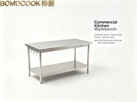 Industriële RVS werktafel Inox keukentafel |   Zware professionele voorbereidingsbank voor hotelbenodigdheden |   Op maat gemaakt