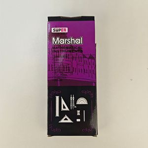 9 buah kompas pelajar penggaris kotak Tinplate <span class=keywords><strong>Set</strong></span> lintas batas hadiah ujian alat tulis grosir perlengkapan belajar logam - Product Image 4