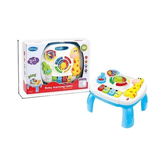 Table d'activités musicales en plastique amusante pour enfants Konig, fabriquée en Chine, jouets éducatifs précoces pour bébés de 0 à 24 <span class=keywords><strong>mois</strong></span> - Product Image 1