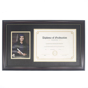 Cadre photo personnalisé écologique 5x7 A4 7x9 PS diplôme de fin d'études avec double tapis pour cadeaux de fin d'études - Product Image 1