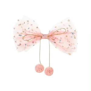 Sweety Tulle Tóc cung clip cho cô gái long lanh lưới Alligator Clip tóc phụ kiện cho trẻ em thanh thiếu niên