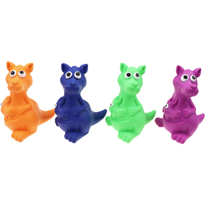 Çevre dostu kauçuk gıcırtılı kanguru çiğnemek oyuncak küçük hayvanlar için en kaliteli kemik şeklinde köpek oyuncak - Product Image 4
