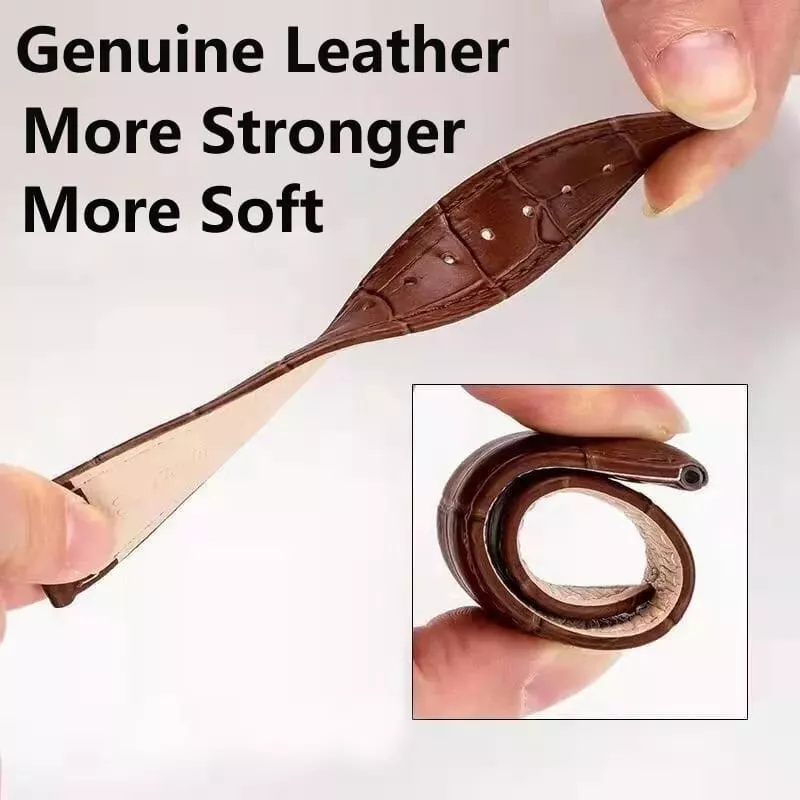 Quartz Watch Bands Classic Genuine Leather Watch Band 16mm 19mm 20mm 22mm for Universal Watch Strap