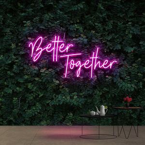 <span class=keywords><strong>D</strong></span>écoration et fournitures <span class=keywords><strong>de</strong></span> mariage : Enseigne néon personnalisable « Better Together » pour la publicité, l'éclairage et les entreprises <span class=keywords><strong>de</strong></span> direction automobile - Product Image 3