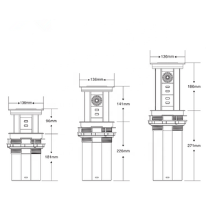 Tùy chỉnh 10 Wát nhà thông minh tự động không dây sạc Shell popsocket 2 AC cửa hàng 2 cổng <span class=keywords><strong>USB</strong></span> 16A đánh giá không thấm nước ổ cắm nhựa - Product Image 6