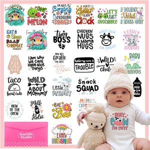 Pegatinas de Transferencia Térmica DTF Listas para Presionar - Diseño Personalizado al por Mayor, Impermeables y Lavables para Camisetas y Sudaderas de Bebé - Product Image 1