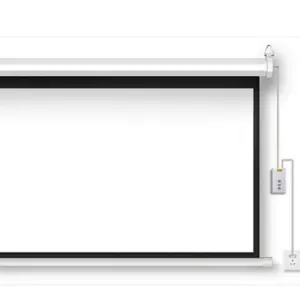 84 Inch projector screen LED LCD 16:10 aspect ratio electric wall mount
