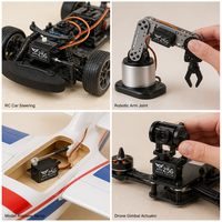 Servomoteur numérique FFTY 25G à dents en caoutchouc avec connecteur JR pour avion modèle, voiture RC, robot, bras mécanique