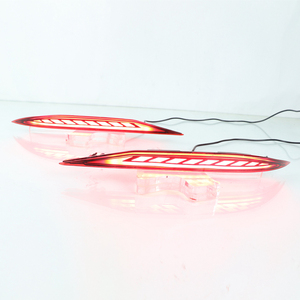 Reflector de parachoques trasero para Hyundai <span class=keywords><strong>Elantra</strong></span> 2021 <span class=keywords><strong>2022</strong></span>, luz de freno, lente roja, luz LED antiniebla de advertencia, señal de giro - Product Image 5