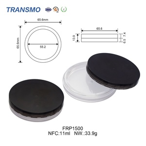 Vente en gros de contenants cosmétiques vides en plastique de 11 ml, boîtes à poudre personnalisées avec logo pour poudre compacte, jetables, nouveau logo - Product Image 2