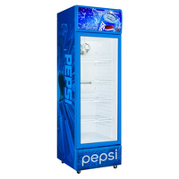 Réfrigérateur commercial à porte simple verticale en verre, vitrine Coca-Cola, congélateur pour boissons, réfrigérateur