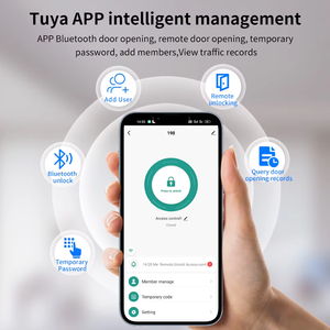 Torniquete de acceso biométrico con reconocimiento facial para 5000 usuarios, desbloqueo remoto por Wifi Tuya, control de acceso, software de control de asistencia de empleados, API - Product Image 2