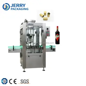 JERRYPACK JAC-40 Single Head Electric Automatic Aluminum Cap Automatic ROPP Capping Machine For Aluminum Lids