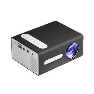 Nouveau T300 Full HD lecteur multimédia vidéo <span class=keywords><strong>Mini</strong></span> projecteur 1080P multimédia Portable Led rétroprojecteur télécommande lecteurs boîte - Product Image 1
