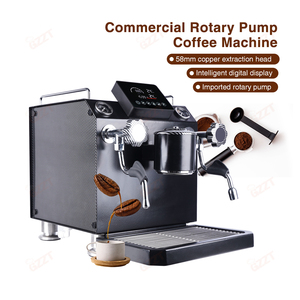 <span class=keywords><strong>Cafetera</strong></span> Espresso Comercial Semiautomática <span class=keywords><strong>Italiana</strong></span> con Bomba Rotativa de <span class=keywords><strong>9</strong></span> Bares y Doble Caldera de 1L+4L con Control de Temperatura PTC - Product Image 2