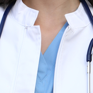 100% कपास सफेद डॉक्टर की वर्दी प्रयोगशाला कोट अस्पताल वर्दी डॉक्टर गाउन - Product Image 5