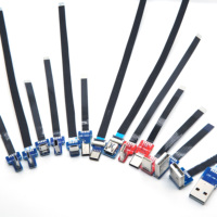 Connecteur FPV plat, câble plat flexible pour Raspberry Pi 4 Micro, pour /Mini, pour câblage FFC femelle à 90 degrés