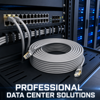 Câble Patch RJ45 Cat6 Cat6A Entièrement Blindé à Faible Coût pour Usine, CCA UTP FTP SFTP, Câble Ethernet pour Caméra de Sécurité CCTV