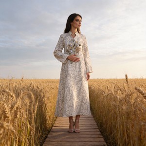 Abaya élégante en polyester avec strass thermocollants de luxe pour femmes musulmanes lors de fêtes et d'événements, vente en gros personnalisée - Product Image 4