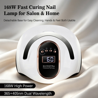 Lampe à ongles électrique UV LED professionnelle avec 4 minuteurs, capteur infrarouge, pour le durcissement du gel, utilisation à domicile, fonctionnement intelligent