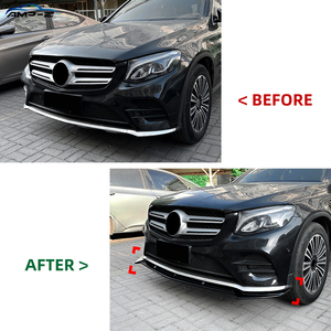AMP-Z C253 séparateur de pare-chocs avant séparateur de becquet avant pour <span class=keywords><strong>Mercedes</strong></span> Benz <span class=keywords><strong>GLC</strong></span> classe X253 C253 pré-lifting 2016-19 <span class=keywords><strong>AMG</strong></span> ligne - Product Image 2