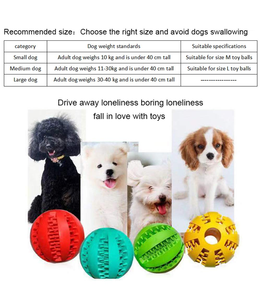 Jouet de nettoyage dentaire pour chien en TPR, jouets à mâcher résistants aux morsures pour animaux de compagnie, balle interactive de nettoyage des dents par gravité, jouets indestructibles pour chiens - Product Image 2