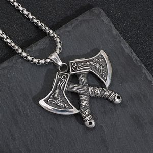 Yunnique – pendentif en forme de tête de loup nordique pour hommes, collier en acier inoxydable, cadeau pour hommes - Product Image 2